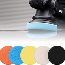 Serplex® 5pcs Buffing Polishing Pads for 6 Inch Backing Plate, Backing Plate Compound Buffing Sponge Pads Cutting Polishing Pad Kit Car Polishing & Buffing Sponge Pads Kit for Polishing and Waxing-10