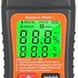 Serplex® Wood Moisture Meter Portable LCD Wood Moisture Detector with Backlight, Pin Type Water Leak Detector with 3 Modes for Wood, Paper, Wall, Firewood Moisture Meter Battery Operated(NOT INCLUDED)-image-81