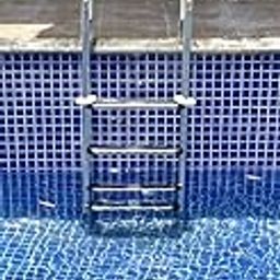 WATERTECH SYSTEMS Residential Swimming Pool Ladder - 3 Steps Camel Type, SS 304 Heavy Quality-0