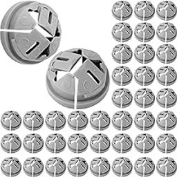 50pcs Push-in Cable Connectors, 3/8-1/2 Inch Non Metallic Push In Connector Button Push-in NM Cable Connector Plastic Electrical Box Wire Inserts for 1/2 Inch Knockouts (Grey)-image-21