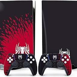 BMJKING PS5 Slim Disc Console and Controller Accessories Cover Skins PS5 Controller Skin Gift ps5 Skins for Console Full Sticker/y-image-100