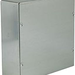 Wiegmann SC060604GNK SC-Series NEMA 1 Screw Cover Wallmount Pull Box, No Knockouts, Galvanized Steel, 6" x 6" x 4"-image-13