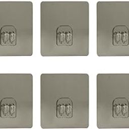 Magic Plastic Self Adhesive Sticker Wall Hook Multi-Surface Hooks for Hanging Bathroom Self Corner Shelves Heavy Duty Hook Pack of 6-8