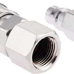 A1 Gadgets SF20 + PF20 Pneumatic Fittings Quick Release 1/4" BSP FemaleThread Coupler Fittings for 8 x 5mm Air Line Hose-0