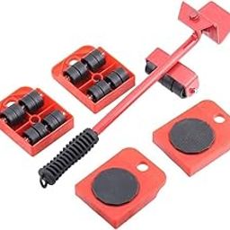 Rewup Furniture Lifter Mover Tool Set Heavy Duty Furniture Lifter Mover Tool Set, Furniture Moving Roller Wheel Set for Washing Machines,Fridge (1)-11