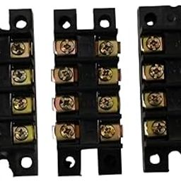 Control Panel 30A 4 Way Bakelite Connector Strip (open type) Double Row # Black ColourTerminal (Pack of 5)-picture-12