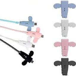VAUGHN Universal Silicone Angel Wings Cable Protectors (Pack of 10) – Anti-Break USB Cord Saver Sleeves, Anti-Fold Durable Charging Cable Covers for iPhone, Android, USB Cables-image-31