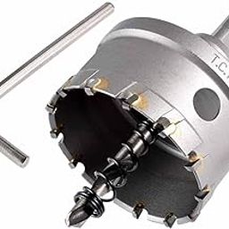 UPTODATETOOLS 60mm TCT Hole Saw Tungsten Carbide Tipped Teeth Hole Cutter, TCT Drill Bit Hole Saw Set for Stainless Steel, Sheet, Metal-image-13