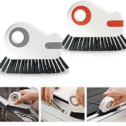 2 in 1 Groove Cleaning Brush Multifunction Grout Cleaner Tool Grip Brush Hard Bristle Crevice Cleaning Brushs for Sliding Door Track, Window Sill, Window Seal-2-image-79