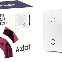 SMART MODULAR 4 GANG TOUCH SWITCH (6 amps each) - GLASS (Not Acrylic): Elevate Your Home with Effortless Control (Fits in Anchor Roma Classic and similar plates) Home Automation, White-24