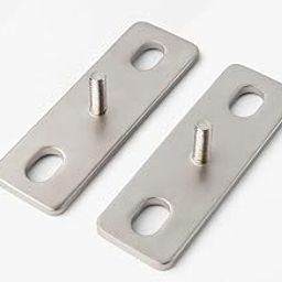 Roshuz Nickle Plated Bus Bar Copper Connector, with 4mm Stud, [ Size - 59x20x2mm ] Flat bar with Pure Copper for EVE 105 / Highstar 100A Cells, 3.2V,120Ah Prismatic Cells - [ Pack of 3 Nos]-image-62