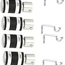 WSK Classic Black Color Premium Curtains Brackets Door and Window Fittings 3 Set F594/S100-003-picture-19