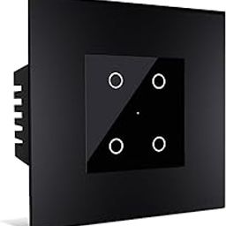 Wipro Artisa Neo Wi-Fi Smart Touch Switch 4N | Combo of 2M Plate(Galaxy Black) + 4N Touch Switch(6A, Black) | Works with App, Alexa, Google Asst | Pack of 1-picture-19
