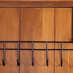 Solitude Pack of 3 Multi - Alloy Steel Functional Heavy Duty Stainless Steel Over The Door Hook Hanger Organizer, Wall Hook Rack, No Drilling Required (Black)-image-67