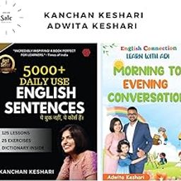 English Connection Kanchan Keshari : 5000 + Daily Use English Sentences + Adwita Keshari : Learn with Adi Children Book Morning to Evening Conversation English Connection (Set Of 2 Books)-26