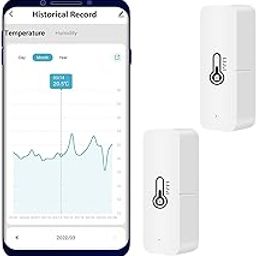 Smarter Living- Smart WiFi Temperature and Humidity Sensor (2-Pack), Phone Alerts, Free History Log, No Hub, Automations, Battery Powered, Works with Smart Life and Tuya, Android and iOS-image-37