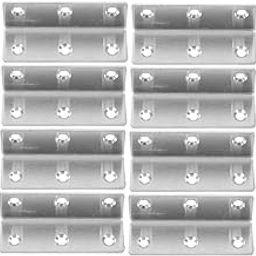Anneome 8pcs Stainless Steel Heavy Duty Brackets for Furniture Corner Brace for Cabinets and Shelves Angle Supports for Reinforcing Joints-image-82