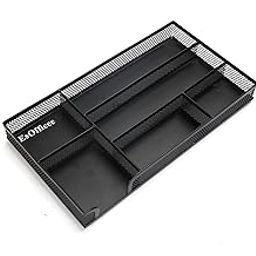 Desk Organizer, Metal Mesh Drawer, Desk Drawer Organizer for Home Office and School,11.02X 6.10 X 1.38 Inch,Black-picture-10
