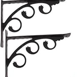 ARTISOUL® 8X European L Shaped Wall Mounted Shelf Bracket Metal Hanging Holder 15X12Cm | Furniture | Bookcases-image-21