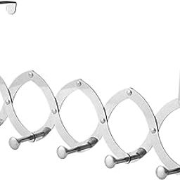 CLUB BOLLYWOOD® Over The Door Hooks Telescopic Foldable Organizer for Home Living Room Scarf 5 Small Hooks | Household Supplies & Cleaning | Home Organization |Home & Garden |1 Over The Door Hook-image-88
