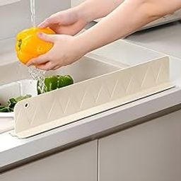 ETVIEIO Sink Anti-Splash Baffle | Countertop Silicone Suction Cup | Kitchen Water Baffle Plate Splash Guard | Anti-Splatter Board | Flexible Blocking Barrier | Kitchen Tools & Accessories-image-9
