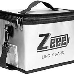 Zeee Fabric Lipo Battery Fireproof Explosionproof Bag Large Capacity Lipo Battery Storage Guard Safe Pouch For Charge & Storage, Kid, White-picture-20