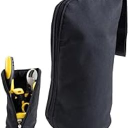 Homdum Tool Bag Pouch with Multipurpose Tool Storage Waterproof for Electrician Plumber Technician Nylon Material Color Black/Yellow-image-75