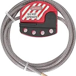 Cable Lock Tagging, Steel Cable Labelling, Adjustable Cable Lock Kit, Locking Device, 4 Key Holes For Bicycle Door Repair Management-image-38