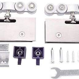 ARTISOUL® Glass Sliding Door Rollers Practical Multifunctional 8 Roller Runners Wheels | Home Improvement | Building & Hardware | Doors & Door Hardware | Other Door Hardware-image-68