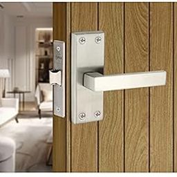SUPRA Ultra Strong Bathroom Door Latch for Residential & Commercial Spaces I S130 Matt Finish 125mm Latch Stainless Steel Handle Set for Bathroom Door (Stainless Steel Finish)-8