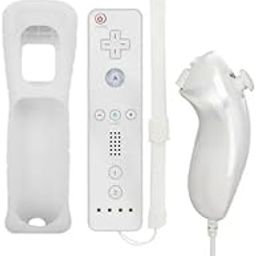 Memashop.com Wii Remote controller with nunchuk for Nintendo Wii Console - White Color (Without Motion Plus)-10