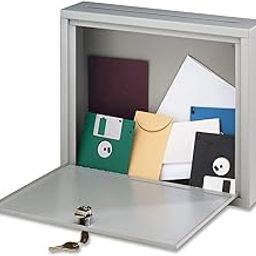 INDIAN DECOR 4087 Inter-Office Mailbox, Drop Box, Steel, Suggestion Box, Large, 7 x 18 x 18 Inches, Grey-image-34