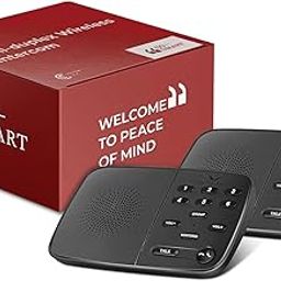 Hosmart UltraSpeak Intercoms Wireless for Home, Full Duplex Wireless Intercom System for Home Use, 1200 Feet Range House Intercom Two Way Real-time Intercom System for Business with (2 Stations)-image-77