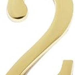 CALANDIS™ 3xGolden Metal Digital Door Numbers Plaque Cast Mailbox House Outdoor Number 2 | 1930-69 | Original | Signs | Merchandise & Memorabilia-image-15