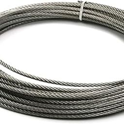 Heyiarbeit 1/8 Wire Rope 304 Stainless Steel Wire Cable, 39.36ft Length Aircraft Cable Perfect for Outdoor, Yard, Garden or Crafts-image-70