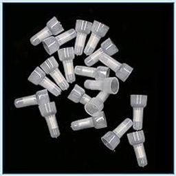 DECENT AIR SYSTEM® CE2X Type Closed End Crimp Cap Wire Connector Aluminum Core Cable Terminals White (250)-0