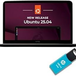 Ubuntu Linux Desktop Ubuntu 25.04 Official 64-bit Long Term Support Live + Installer Operating System bootable 32 Gb USB 3.2-99