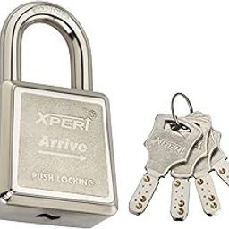 Arrive Padlock 71MM (Medium Size) Padlock, Pack of 1. Made of Stainless Steel, Locks for Home, Padlocks for Home Door. Tala Lock and Key.-13