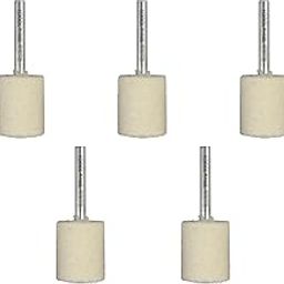 Ultra Touch Felt Mop Wheel | 1/4" Shank | Suitable for Polishing | Can be used with Drill Machine/Die Grinder | Metal Working | Pack of 5 (20 x 25mm)-image-5