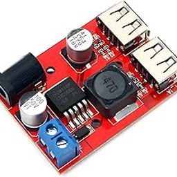 OceanLabz DC-DC Voltage Regulator LM2596S Buck Converter Step Down Power Supply Module 6-40V to 5V 3A Dual USB DIY Charger for Car Phone Tablet (Fully Tested)-10