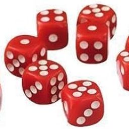 UJEAVETTE 6x50x 12mm Opaque D6 Six Sided Spot Dice Set for Dice Games D&D RPG Red-image-54