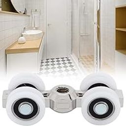 Ubervia® Hanging Wheels, 4 Wheels Door Rollers Solid and Durable Door Roller, 150Kg Load Bearing for Sliding Doors Home-10
