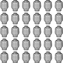 Yaomiao Liquid Tight Connector 180 Degree Electrical Conduit Fittings Non Metallic PVC Conduit Fitting for Home Bathroom Kitchen Pipe, Gray (30 Pcs, 3/4 Inch)-image-3