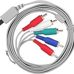 TCOS TECH Component AV Cable Audio Video Cable For Nintendo Wii-White-12