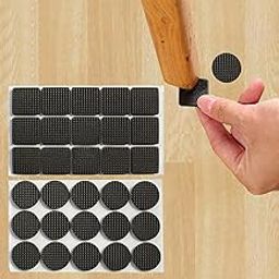 YUISI Non Slip Furniture Pads, Fapiwen Chair Leg Pads, 30Pcs Self Adhesive Furniture Feet Grippers Pads Anti Scratches Reduce Noise Chair Pads for Hardwood Floors Protectors (Square+Round)-18