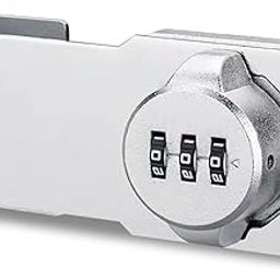 Vichaxan Cabinet Password Hasp Locks, Security Combination Lock Latch for Small Doors, Cabinet, File Cabinets, Locker and Private Space, Password System Design, High Security. (Silver)-image-43