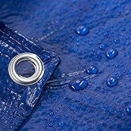 Mahira 18x24ft 170 GSM Blue Super Heavy Duty Waterproof Tarpaulin Sheet, Pure Virgin HDPE, UV Treated Tadpatri Tripal Tharpai Thadika, Rain/Wind/Sun Protector with Strong Aluminium Eyelets-image-35