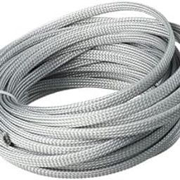 GLOBOMOTIVE FR-PET Braided Cable Sleeve - Wire Management Sleeve for Cable Protection, USB Cable Power Cord Audio Video Cable, 6 mm (0.25") (Grey, 10 Meter)-19
