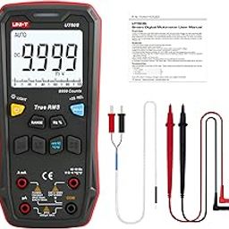 UNI-T Digital Multimeter Smart,UT60S True RMS,9999 Counts 1000V AC DC Voltmeter Ammeter Capacitor Temperature,Fully Automatic Anti-Burn Intelligent Multimeter Tester-11