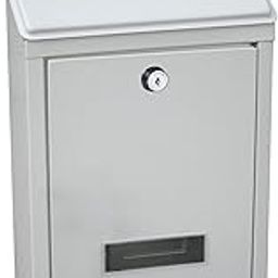 ATORSE Wall Mounted Mailbox Lockable Metal Mail Box for Outdoor Office-18